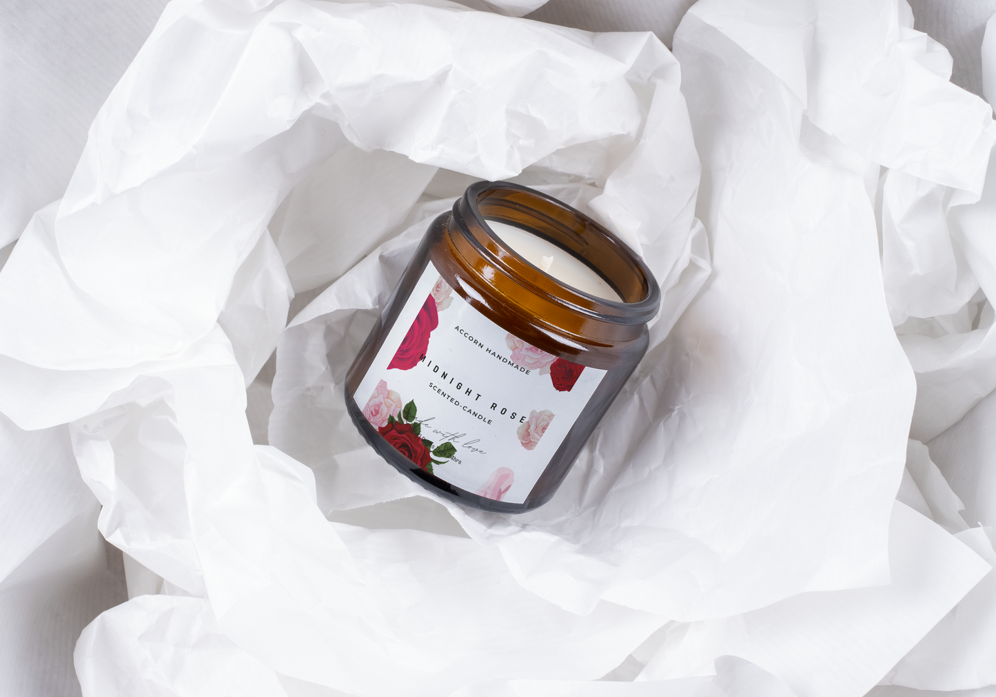 Accorn Midnight Rose Candle